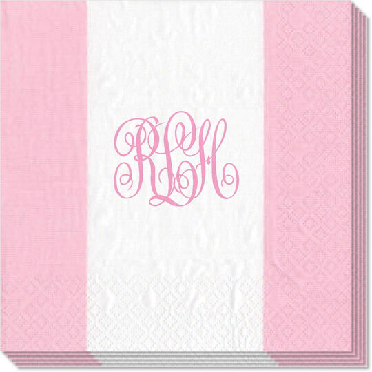 Petal Pink Bandol Stripe Caspari Napkins